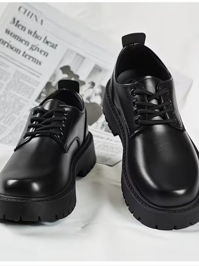 Black Business Lace-up Dress Shoes