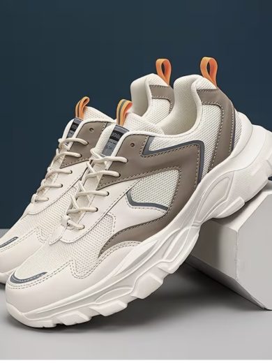 Thick-Soled Lace-Up Outdoor Running Shoes