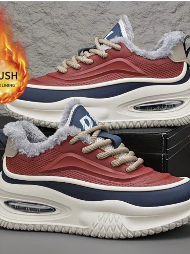 Wear-Resistant, Plush-Lined, Comfy Sneakers