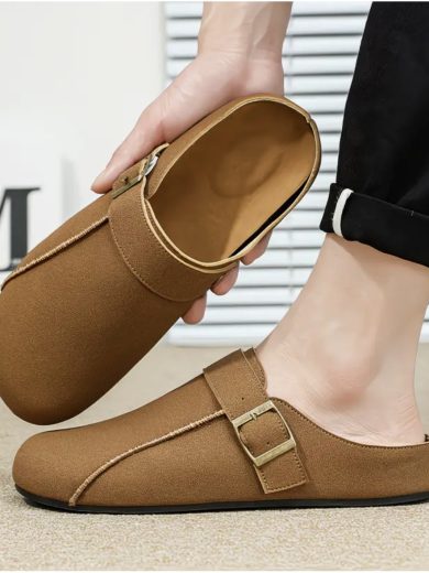 Men'S Fashion Slippers, Easy Versatile Outdoor Slides, Lightweight Soft Sole Casual Outing Men'S Slippers